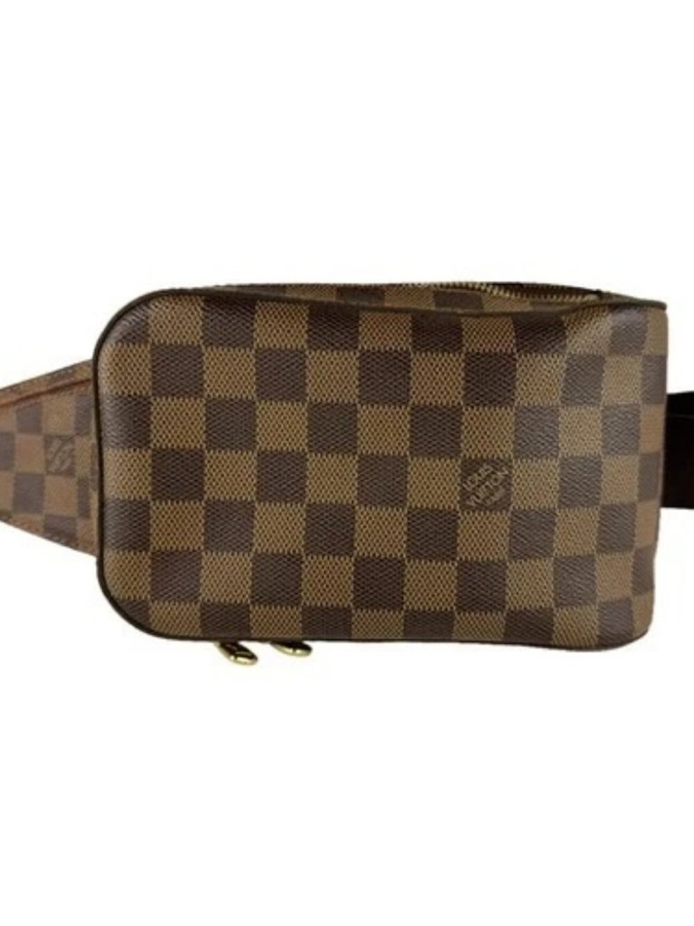 Auth LOUIS VUITTON Damier Ebene Geronimos Body Bag Brown N51994 - z9995